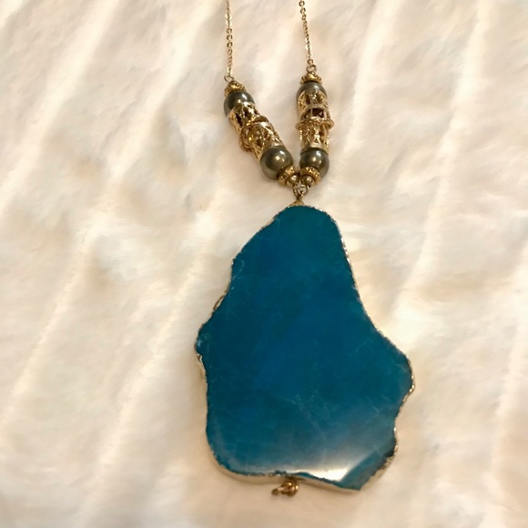 AGATE PENDANT NECKLACE - Picture 4 of 11